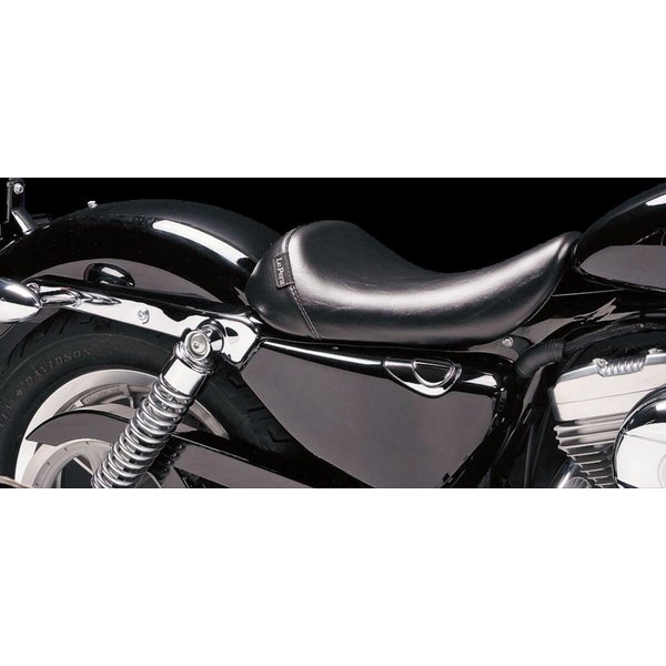 LF-006 - LE Pera Bare Bones Solo Seat For Harley Davidson XL1200C 2004-2020 Smooth 11 x 15" - Black