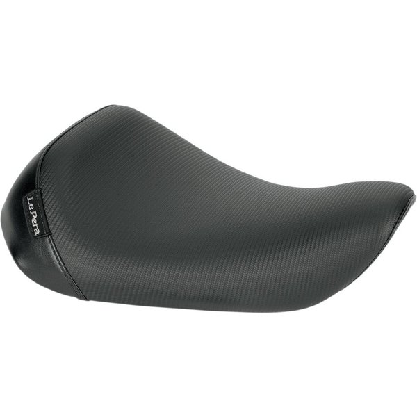 LF-006CB - LE Pera Bare Bones Solo Seat For Harley Davidson XL1200C 2004-2020 Carbon Fiber - Black