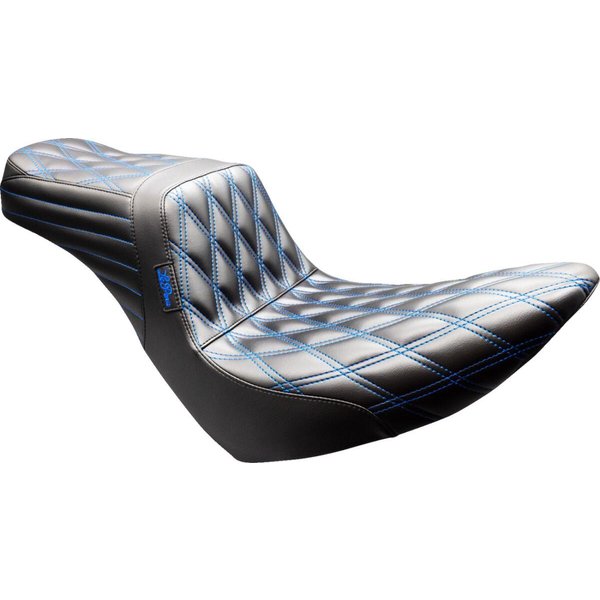 LYR-580DD-BE01 - LE Pera Tailwhip Seat For Harley Davidson FLSB 1750 ABS 2018-2021 Double Diamond - Black/Blue