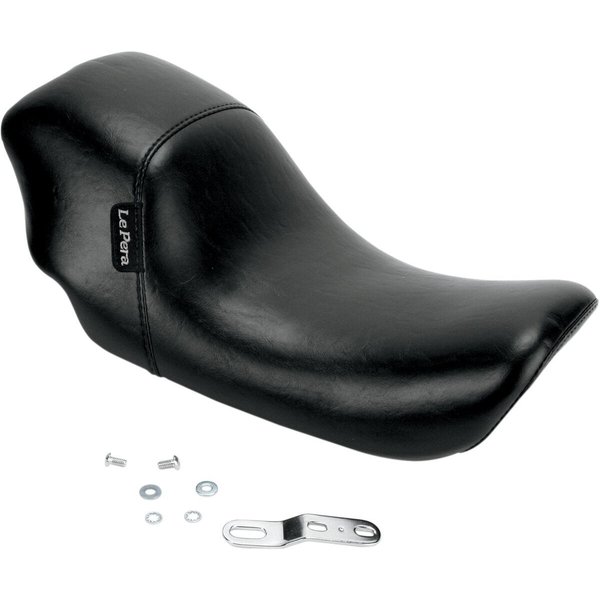 LKU-001 - LE Pera Bare Bones Solo Seat For Harley Davidson FLD 1690 2012-2013 Plain - Black