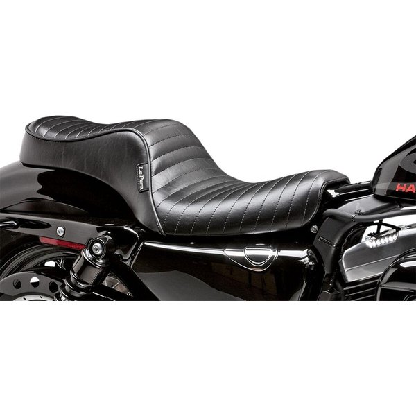 LK-026PT - LE Pera Cherokee Seat For Harley Davidson XL1200C 2004-2020 Pleated - Black