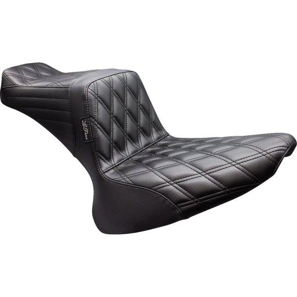 LX-580DD - LE Pera Tailwhip Seat For Harley Davidson FLS 1690 2012-2017 Double Diamond - Black