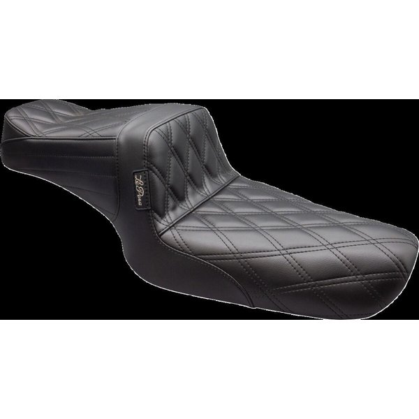 L-586DD - LE Pera Tailwhip Seat For Harley Davidson XL1200C 1996-2003 Double Diamond - Black