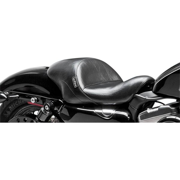 LFU-316 - LE Pera Aviator Up Front Solo Seat For Harley Davidson XL1200C 2004-2020 Smooth - Black