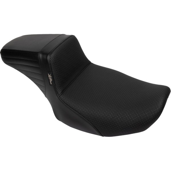 LV-597DLBW - LE Pera Kickflip Daddy Long Legs Seat For Harley Davidson FLHX 1750 ABS 2023 Basketweave - Black