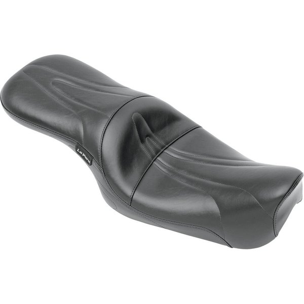 LT-906 - LE Pera Sorrento 2 Up Seat For Harley Davidson XL1200C 1996-2003 Stitched - Black
