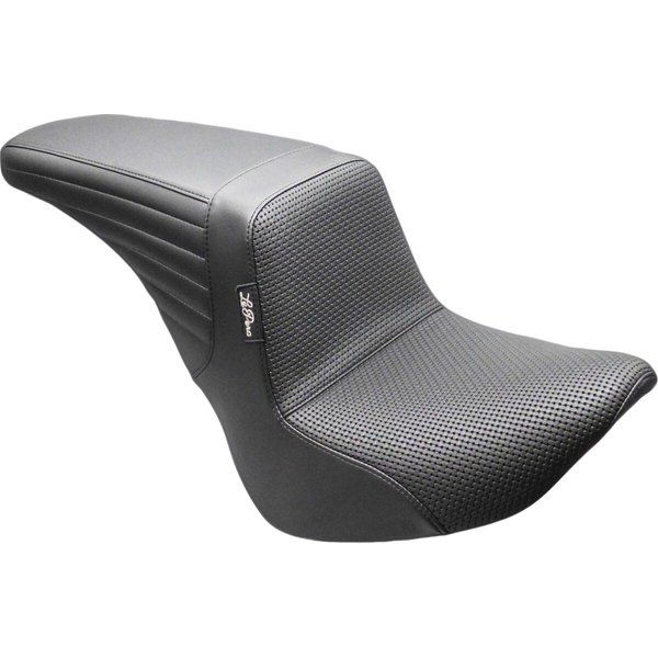 LYU-590BW - LE Pera Kickflip Upfront Seat For Harley Davidson FLSL 1750 ABS 2018-2021 Basketweave - Black