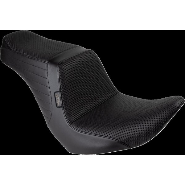 LYRU-580BW - LE Pera Tailwhip Up Front Seat For Harley Davidson FLSB 1750 ABS 2018-2021 Basketweave - Black