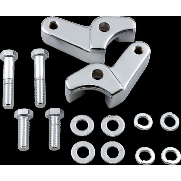 LA-7590-06 - LA Choppers Rear Lowering Kit For Harley Davidson FLHR 1750 2018-2019 Rear Lowers 25.40 mm (1.00") - Chrome