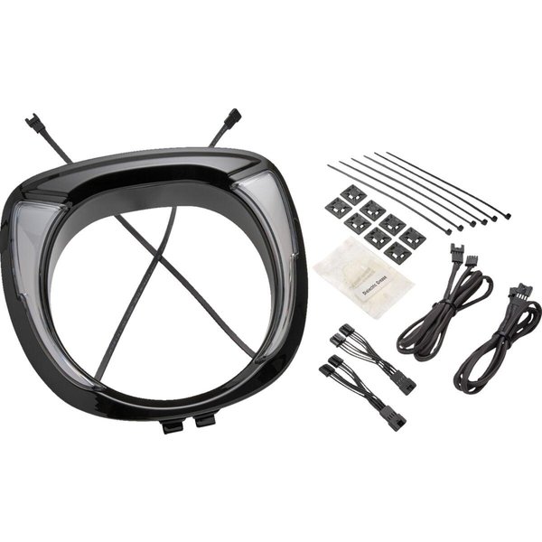 46206 - Ciro Headlight Bezel For Indian Chieftan 108 ABS 2025-2026 Black Clear