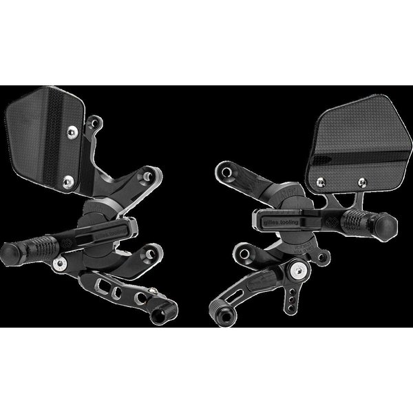 VCR-KT03-B - Gilles Adjustable Rearset For KTM Super Duke 1290 GT ABS 2016-2024 - Black