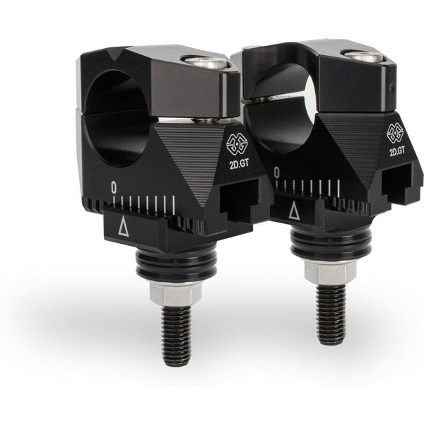 2DGT-11-25-B - Gilles 2D.GT Handlebar Risers For Kawasaki Z 650 RS ABS 2022-2026 - Black