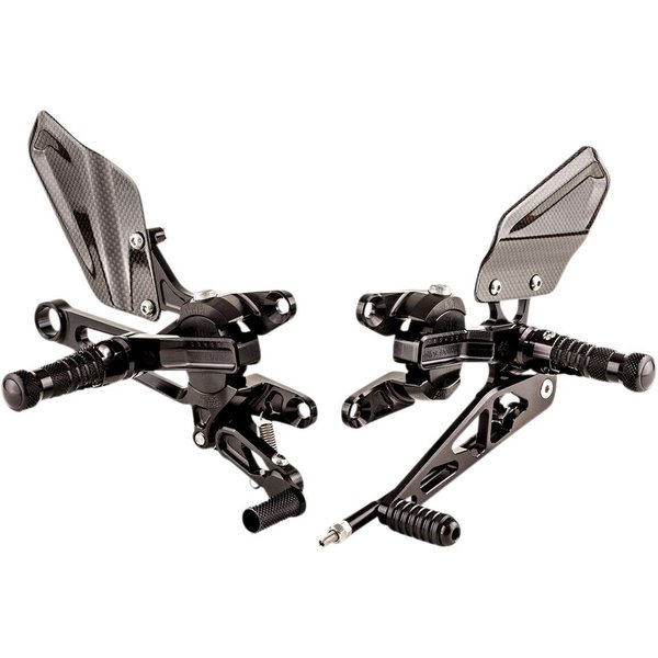 VCR-A03 - Gilles Adjustable Rearset For Aprilia RSV4 1000 RF ABS 2016-2020 - Black