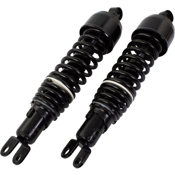 SHK03BLK - Bike It 335mm Eye To Fork Black Twin Shock Absorbers