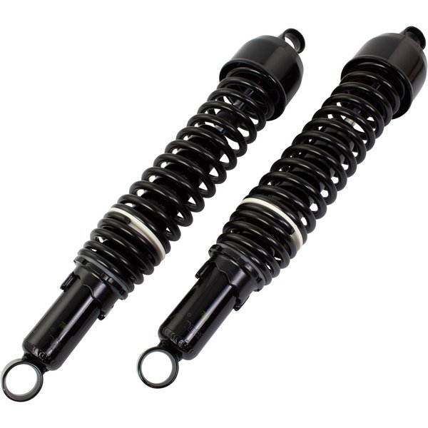 SHK06BLK - Bike It 405mm Eye To Eye Black Twin Shock Absorbers