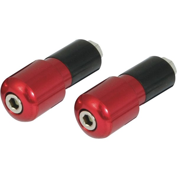 BEWSL13R - Bike It Red 13mm Slim Bar End Weights
