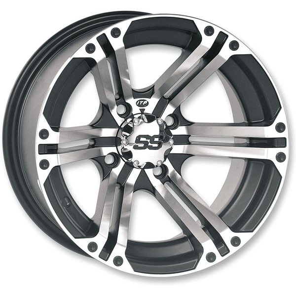 1428375404B - ITP SS212 Alloy Wheel For Polaris ACE 500 4X4 2018-2019 14x6" - Black/Clear-Coat/Silver
