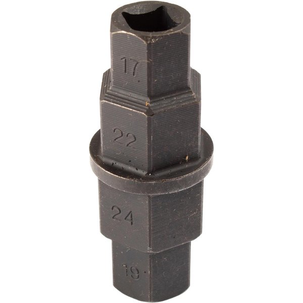 TLSAXD06 - Bike It Cr-Mo Front Axle Driver Tool 17mm/19mm/22mm/24mm