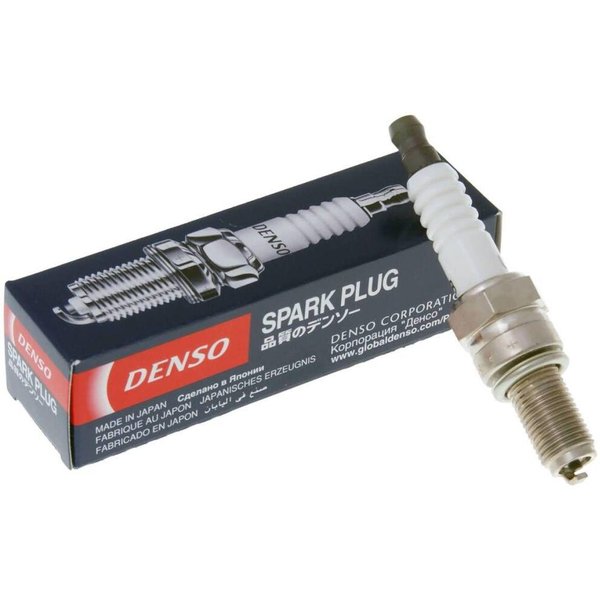 U24ESR-NB - Denso Spark Plug For Suzuki AN 650 2002-2009 Solid Terminal - Silver/White
