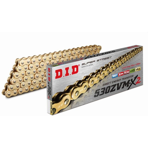 4525516140676 - DID 530 ZVM-X2 Chain 112 Links - Gold