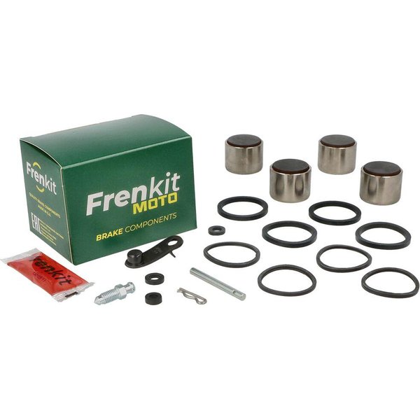 627065 - Frenkit Superkit Caliper Repair Kit For Kawasaki KR-1S 250 1989-1990 Fits Front - Black/Silver/Stainless Steel