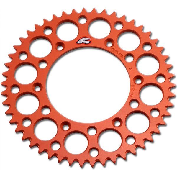 224U-520-50GPOR - Renthal Ultralight Sprocket For Husqvarna 701 Enduro 2016-2021 Rear 50T - Orange
