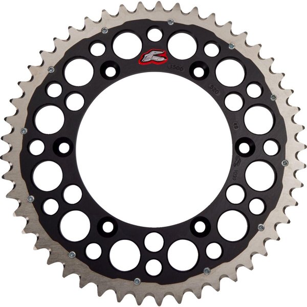 1500-520-49GPBK - Renthal Twinring Sprocket For Yamaha WRF250 2001-2024 Rear 49T - Black