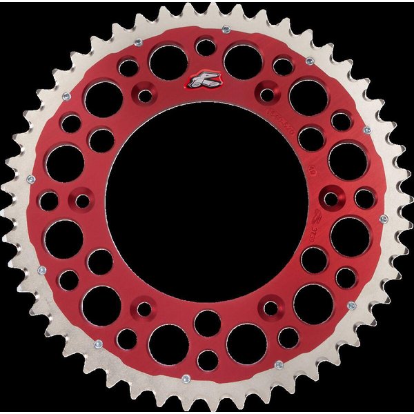 1540-520-49GPRD - Renthal Twinring Sprocket For Honda CR125 1987-2007 Rear 49T - Red