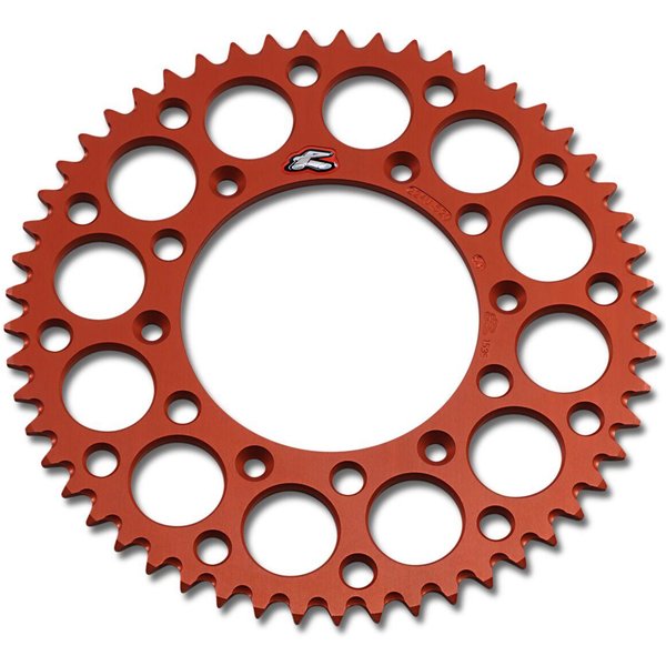 224U-520-53GPOR - Renthal Ultralight Sprocket For Husqvarna 701 Enduro 2016-2021 Rear 53T - Orange
