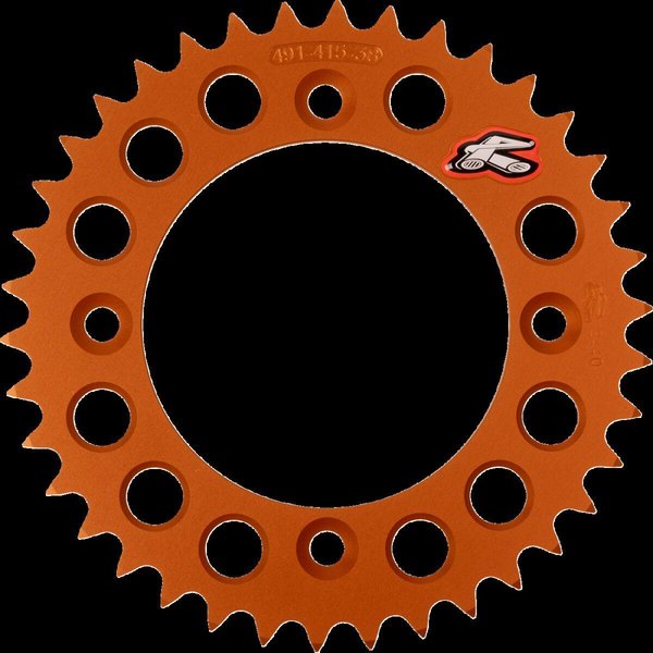 491--415-38P-OR - Renthal Ultralight Sprocket For Husqvarna EE 5 2021-2024 Rear 38T - Orange
