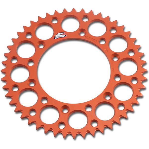 224U-520-48GPOR - Renthal Ultralight Sprocket For Husqvarna 701 Enduro 2016-2021 Rear 48T - Orange