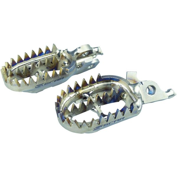 S2516 - Scar Foot Pegs For Honda CR125 2002-2007 - Titanium