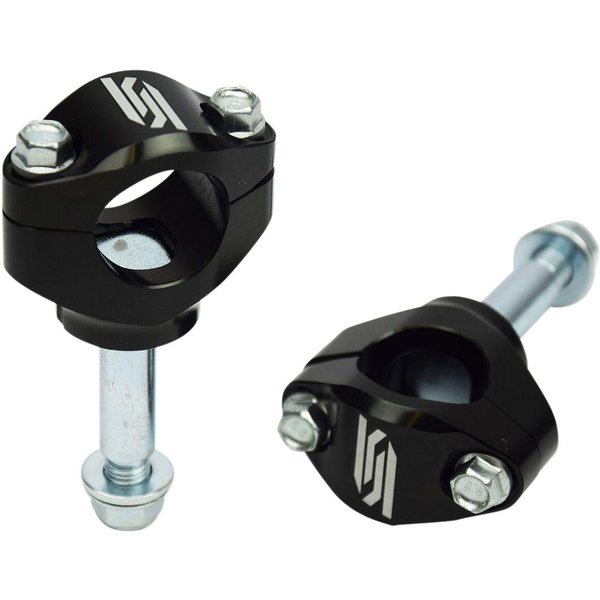 P63 - Scar Bar Mounts For OEM Triple Clamps For Kawasaki KX250 2021-2026 - Black
