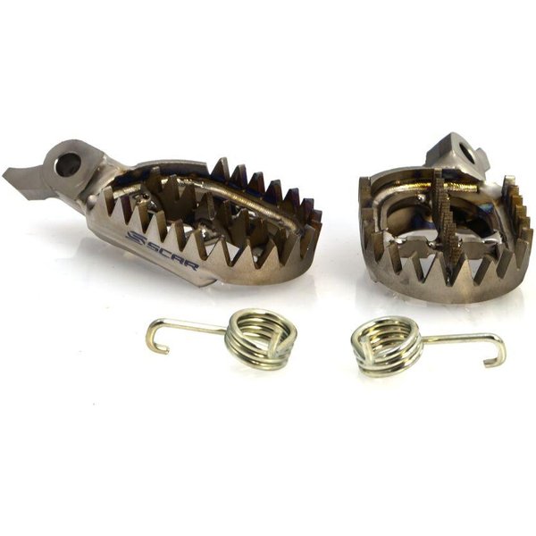 S1517 - Scar Foot Pegs For Yamaha WRF250 2025-2026 - Titanium
