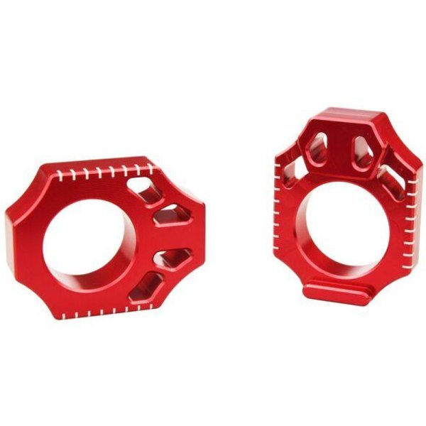 AB201 - Scar Axle Blocks For Honda CR125 2002-2007 - Red