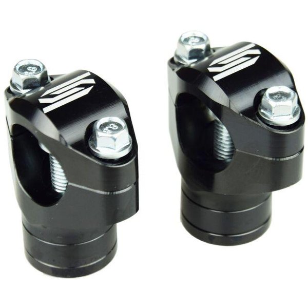 P66 - Scar Bar Mounts For OEM Triple Clamps For Husqvarna 701 Enduro 2016-2026 - Black/Silver