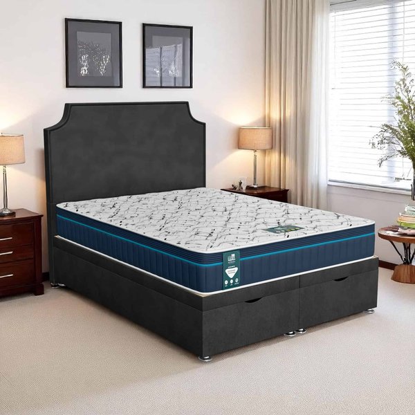 Classic Luxe Tiffany Ottoman - Venice Black, Double 135 x 190 cm