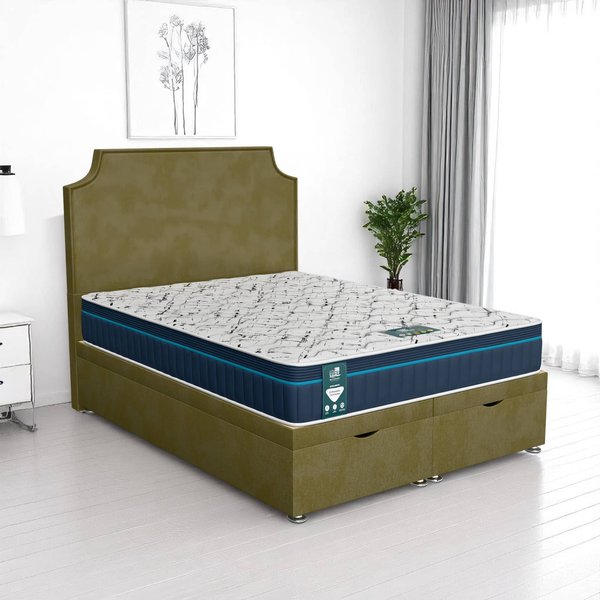 Classic Luxe Tiffany Ottoman - Venice Olive, Double 135 x 190 cm