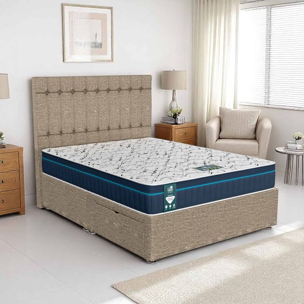 Luxe Ascot Stratford Divan Bed - Ascot Beige, Single 90 x 190 cm