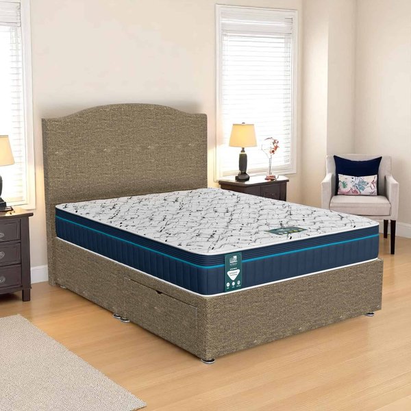 Ascot Loafer Divan Bed-Light - Ascot Brown, Super King 180 x 200 cm