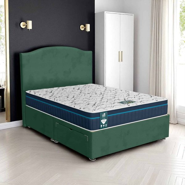 Milan Loafer Divan-Dark - Milan Duck Egg, Single 90 x 190 cm