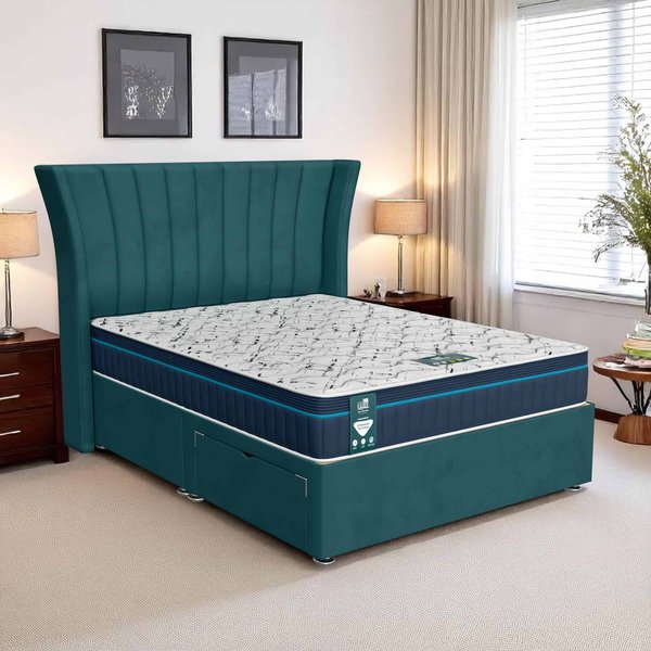 Milan Polar Super Divan - Milan Teal, Double 135 x 190 cm