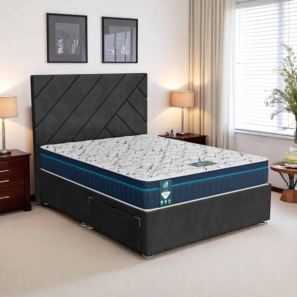 Venice Beverlay Divan - Venice Black, Double 135 x 190 cm