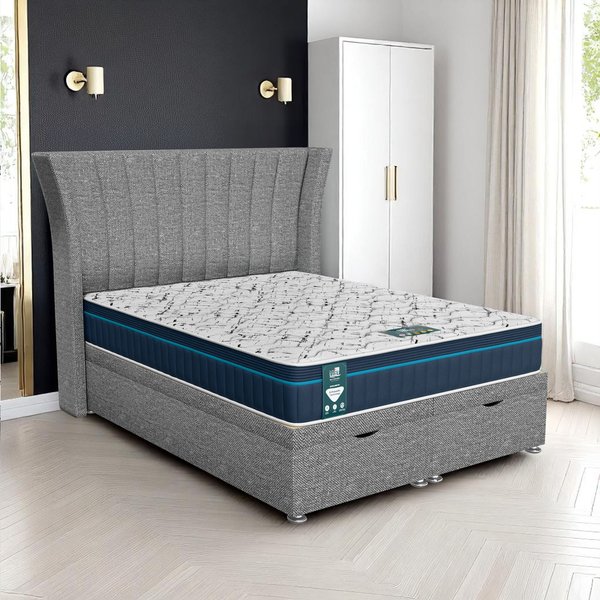 Ascot Polar Super Ottoman-Dark - Ascot Grey, Double 135 x 190 cm