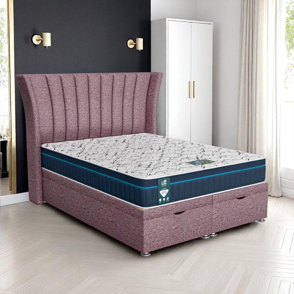 Wool Polar Super Ottoman - Lilac Wool, Queen Size 120 x 190cm (Small Double)