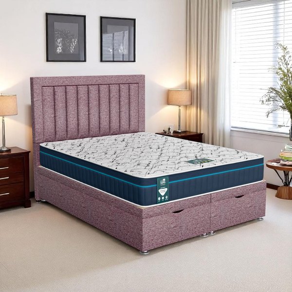 Wool Piano Ottoman - Lilac Wool, Single 90 x 190 cm
