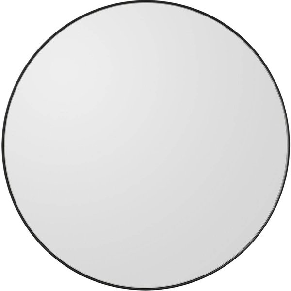 AYTM Spiegel Circum, klar / schwarz, Ø 50 cm, Glas, MDF-Holz