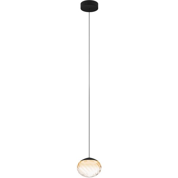 Stars of Light LED-Hängelampe Pantoja schwarz/amber 24cm CCT