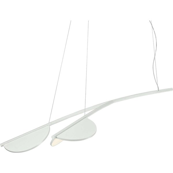 FLOS Almendra Organic Hängelampe 2fl kurz weiß