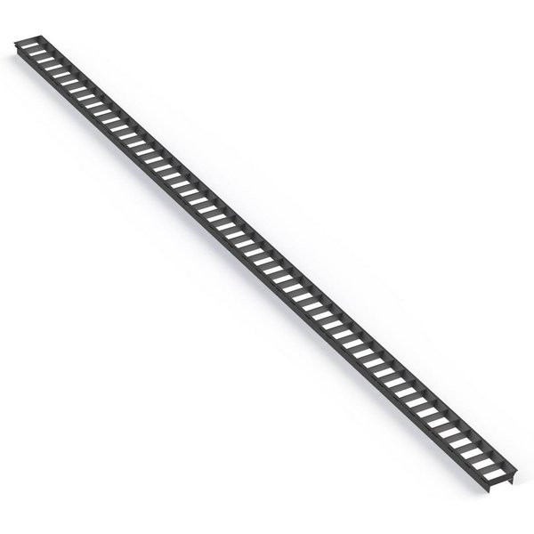 SLC Lamellenraster Click, schwarz, Länge 140 cm, Kunststoff